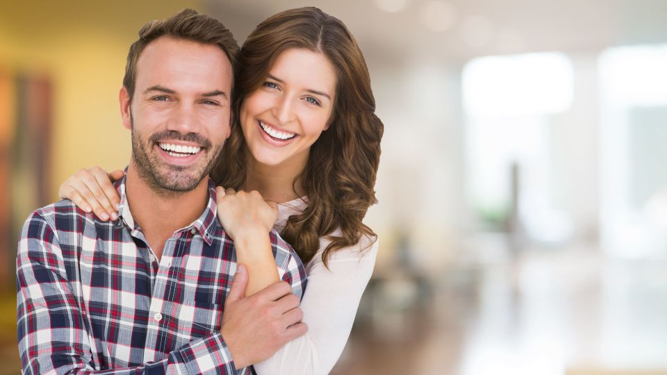 Photo of smiling couple