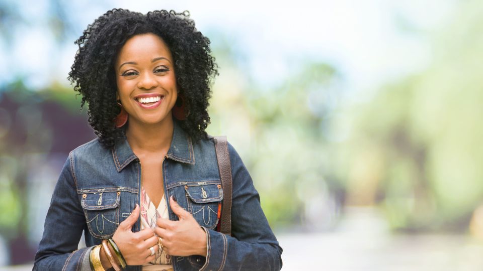 Photo of smiling woman