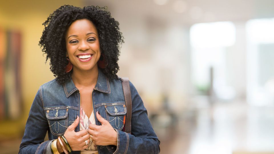 Photo of smiling woman