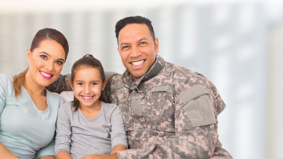 Photo of smiling family