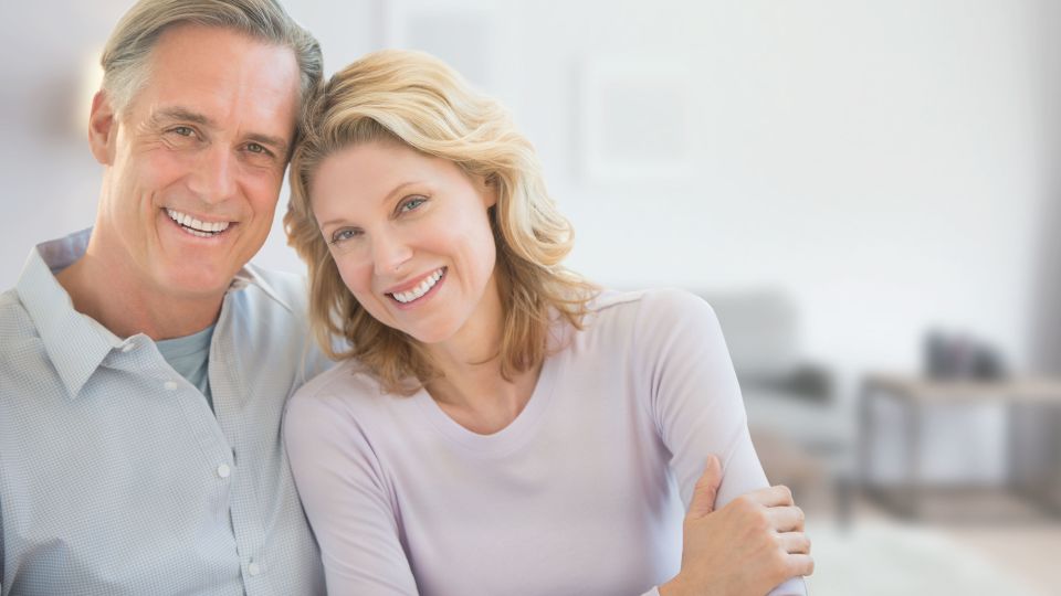 Photo of smiling couple