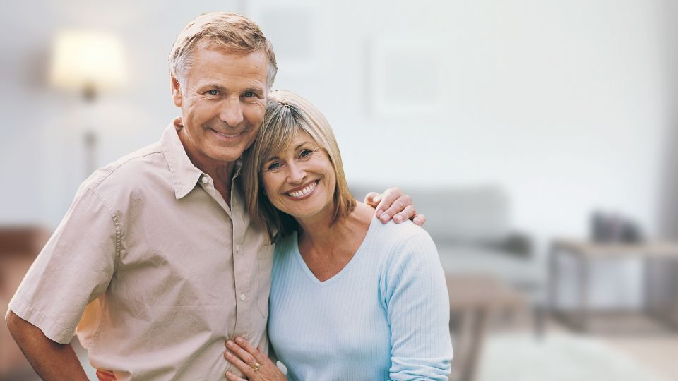 Photo of smiling couple