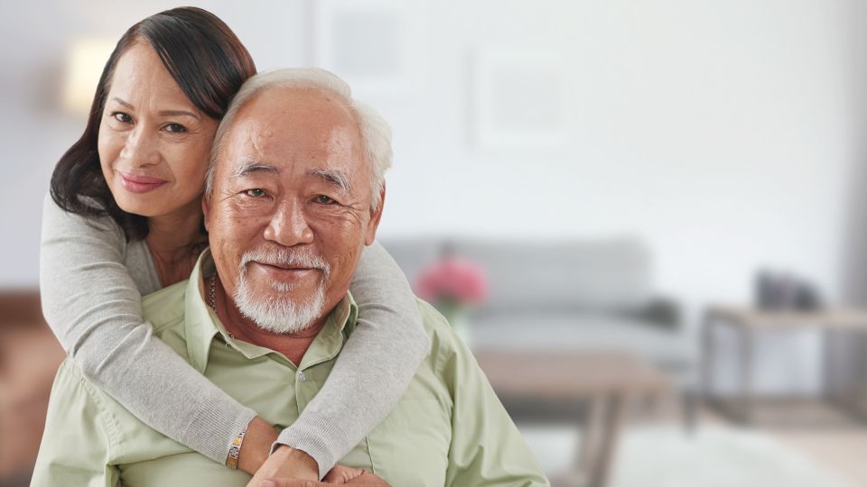 Photo of smiling couple