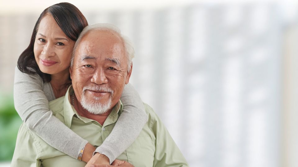 Photo of smiling couple