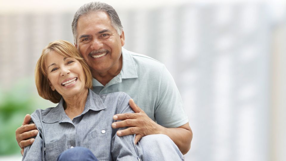 Photo of smiling couple