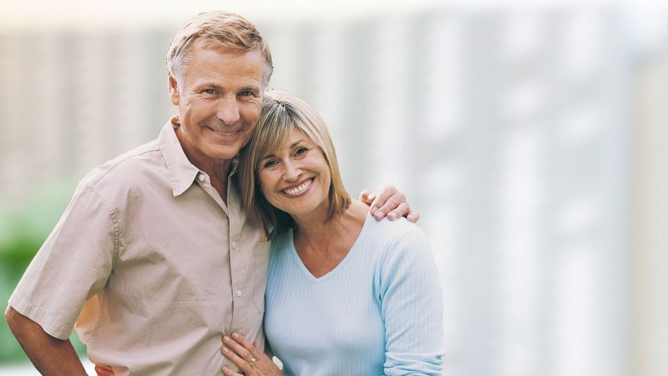 Photo of smiling couple