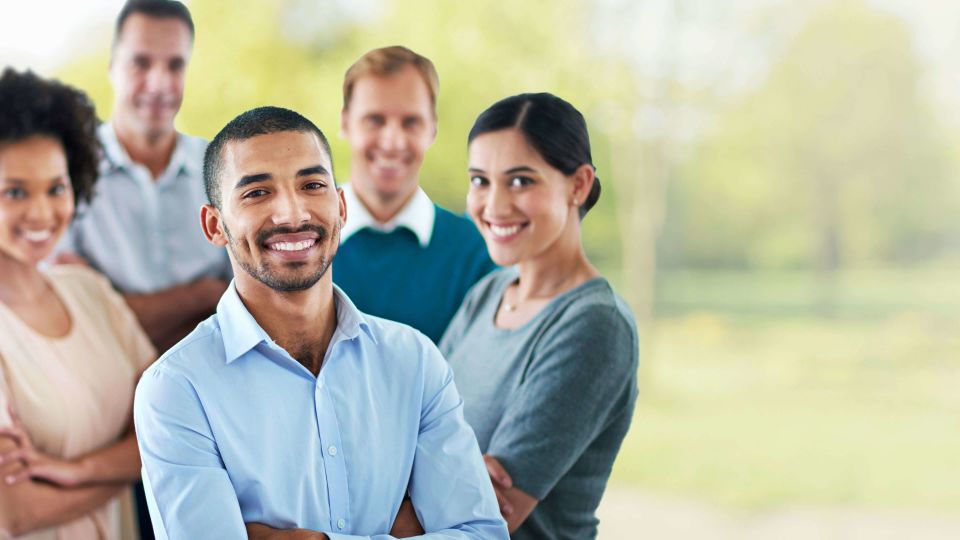 Photo of smiling group