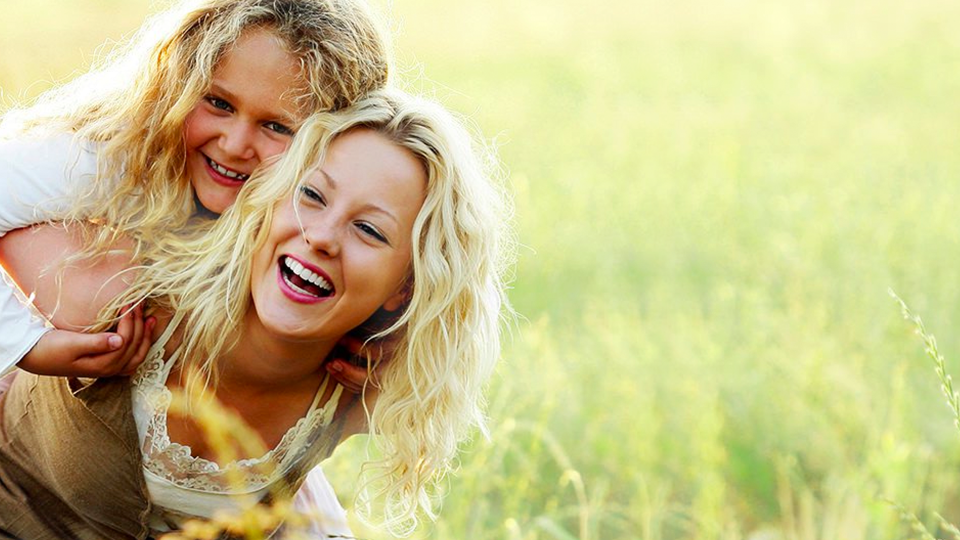 Photo of smiling family