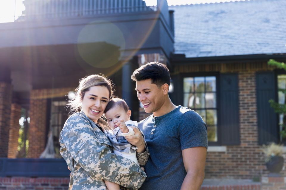 Young military family