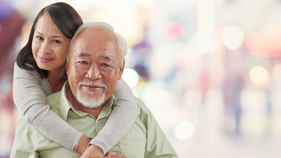 Photo of smiling couple