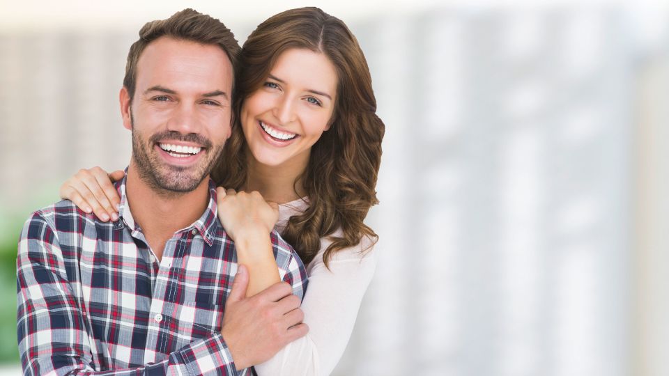 Photo of smiling couple