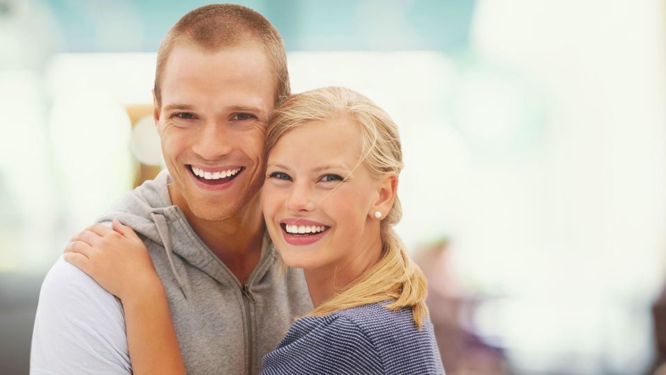 Photo of smiling couple