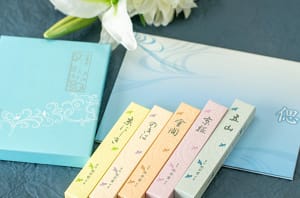 【お悔やみ電報】松栄堂の5種類の京線香の詰め合わせ「こころか」と電報のセットが再登場