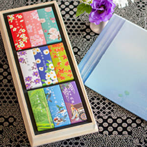 進物線香「短寸九種 四季彩」お悔やみ電報 うたかた セット