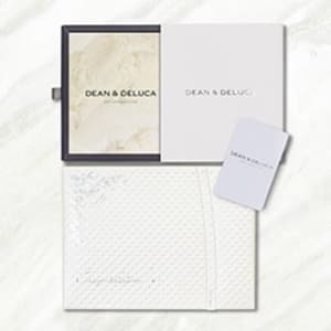 DEAN ＆ DELUCA ギフトカタログ（カードタイプ）アイボリー＋キラキラHAPPYBOXプレシャスホワイト