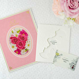 コスメキッチン＆ビープル ギフトカタログ JOY（ジョイ）＋ハート電報ロイヤルフラワーピンク