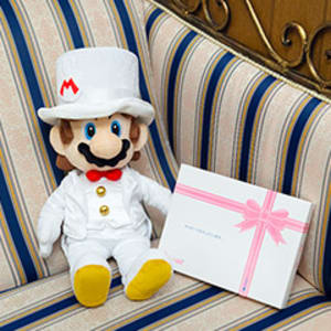 マリオ ウェディングぬいぐるみ+ドキドキHAPPYBOX電報