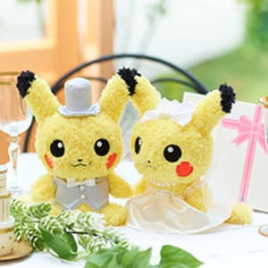 ポケモン ピカチュウ ウェディングぬいぐるみ＋ドキドキHAPPYBOX電報