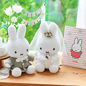 ミッフィー ウェディングぬいぐるみ＋ミッフィー電報 ミッフィーのお花