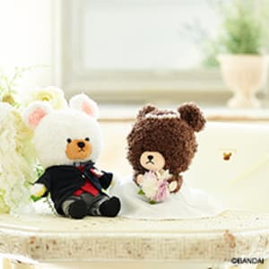 くまのがっこう ジャッキー＆デイビッド ウェディングぬいぐるみ電報