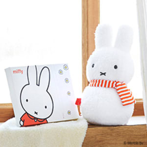 ミッフィー ゆきだるま ぬいぐるみ＋ミッフィーHAPPYBOX電報