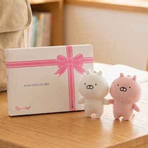 うさまる&うさこ マスコット＋ドキドキHAPPYBOX電報