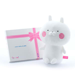 うさまる おすわりぬいぐるみ＋ドキドキHAPPYBOX電報