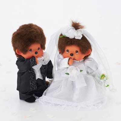 キ*コ様 モンチッチ結婚式引出物 モンチッチ ウエディングマスコットセット (和装)|【ぬいぐるみ