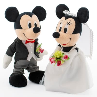 ディズニー】ミッキーマウス＆ミニーマウス ウェディングドール電報