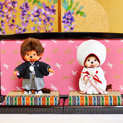 モンチッチ 和装ウェディング電報 | 電報なら「ハート電報」