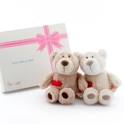NICI（ニキ）ラブベア クラシックぬいぐるみ ポポ＆ララ（15cm）＋