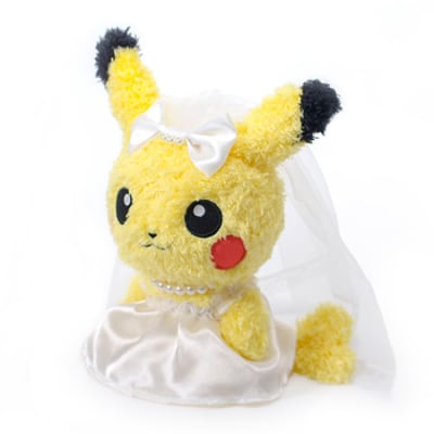 ポケモン ピカチュウ ウェディングぬいぐるみ＋ドキドキHAPPYBOX電報