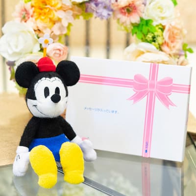 ディズニー】My Picture ミニー ぬいぐるみ＋ドキドキHAPPYBOX電報
