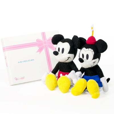 My Picture ミッキー＆ミニー ぬいぐるみ＋ドキドキHAPPYBOX電報