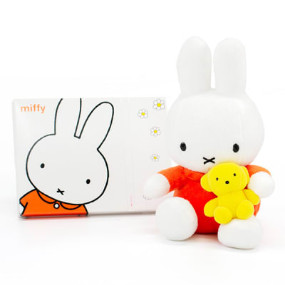 くまちゃん抱きミッフィー ぬいぐるみ＋ミッフィー HAPPYBOX電報