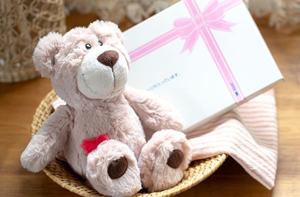 NICI（ニキ）ラブベア クラシックぬいぐるみ ポポ （25cm）＋ドキドキHAPPYBOX電報