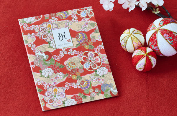 和風電報 花手鞠 茜