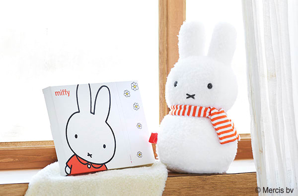 ミッフィー ゆきだるま ぬいぐるみ＋ミッフィーHAPPYBOX電報