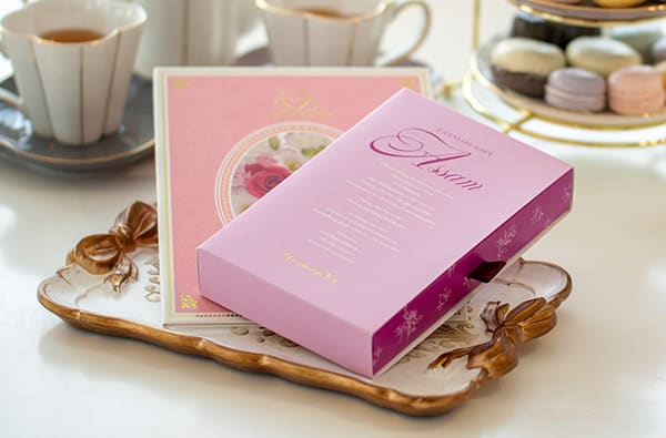 Afternoon Tea カタログギフト Assam（アッサム）＋ハート電報ロイヤルフラワーピンク