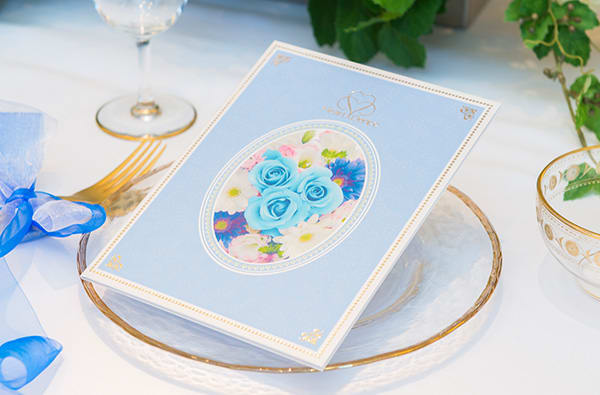 ハート電報 ロイヤルフラワーブルー