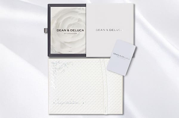 DEAN ＆ DELUCA ギフトカタログ（カードタイプ）ホワイト＋キラキラHAPPYBOXプレシャスホワイト