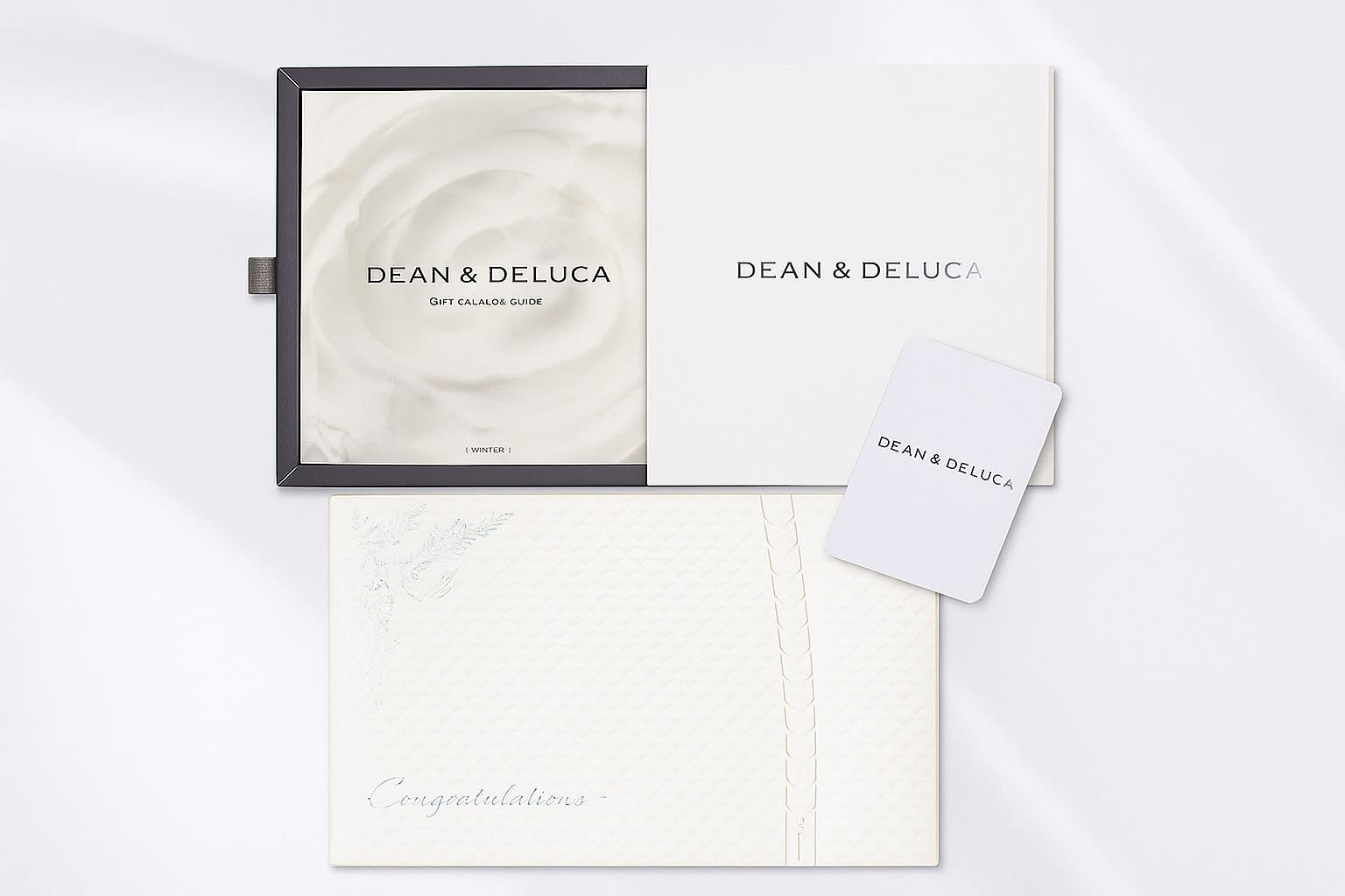 DEAN ＆ DELUCA ギフトカタログ（カードタイプ）ホワイト＋キラキラHAPPYBOXプレシャスホワイト