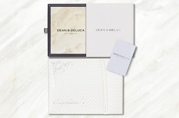 DEAN ＆ DELUCA ギフトカタログ（カードタイプ）ホワイト＋キラキラHAPPYBOXプレシャスホワイト