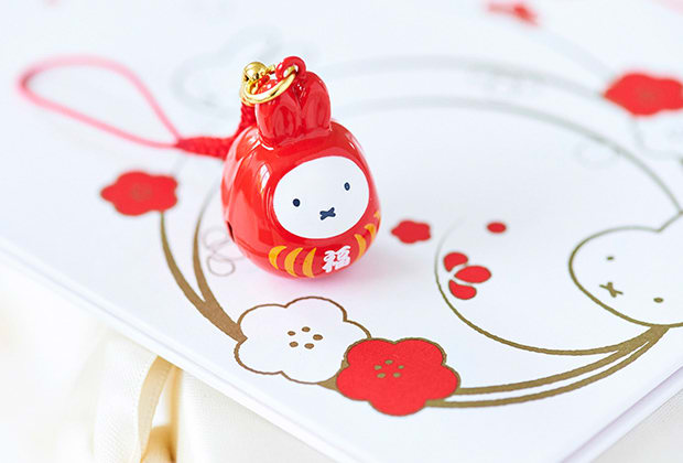 ミッフィー 福だるま根付け鈴＋ミッフィー電報 梅むすび