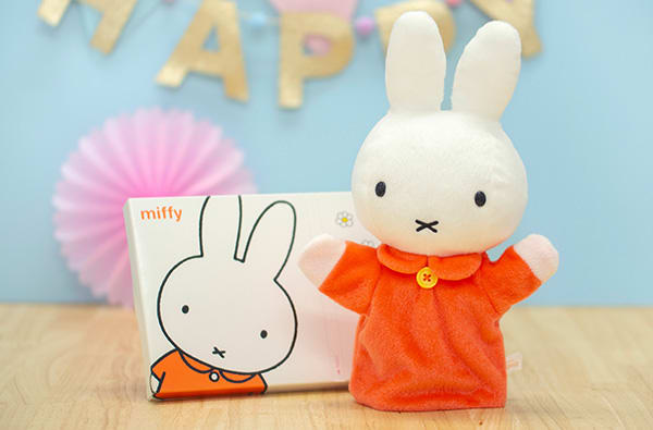 ミッフィー ハンドパペット＋ミッフィー HAPPYBOX電報