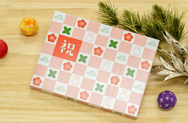 ミッフィーHAPPYBOX電報 市松