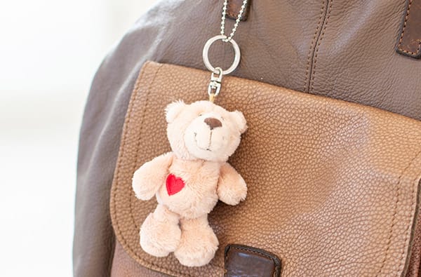 NICI（ニキ）ラブベア キーリング ポポ＋ドキドキHAPPYBOX電報