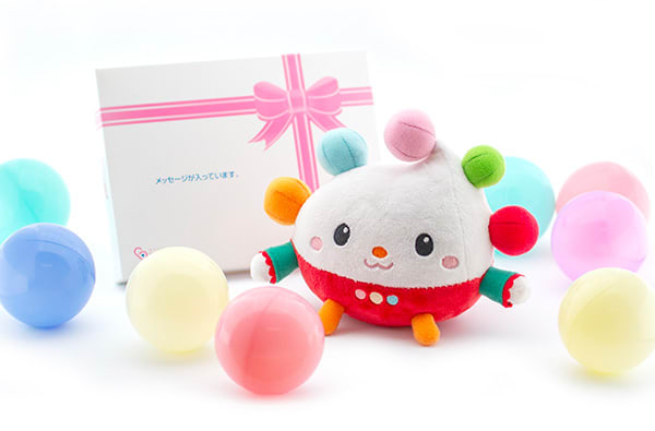 ぽぅぽ ぬいぐるみ＋ドキドキHAPPYBOX電報