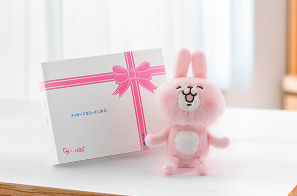 カナヘイの小動物 うさぎ＋ドキドキHAPPYBOX電報