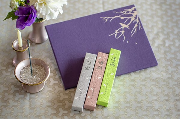 お悔やみ電報 ほととぎす 京線香「こころか」3種セット